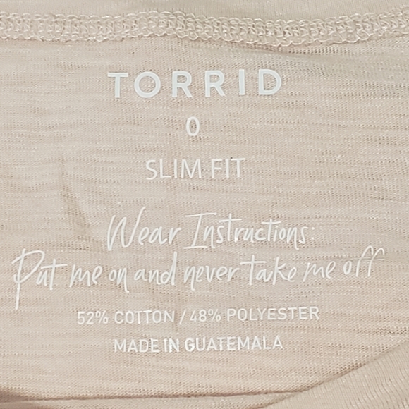NWT Torrid Sz 0/L/12 Cool To Be Kind Slim Fit Short Sleeve Shirt - Picture 6 of 12
